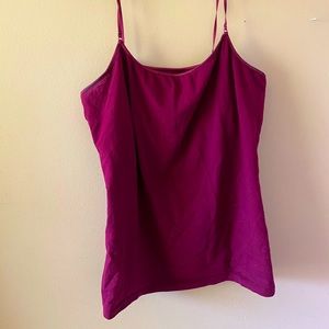 Wine Colored Cami with built in bra